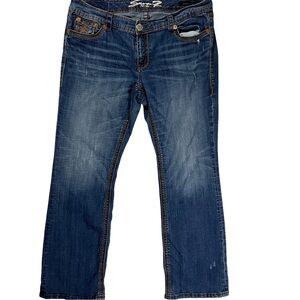 Seven7 Medium Blue Straight Leg Jeans Boot Cut Size 18